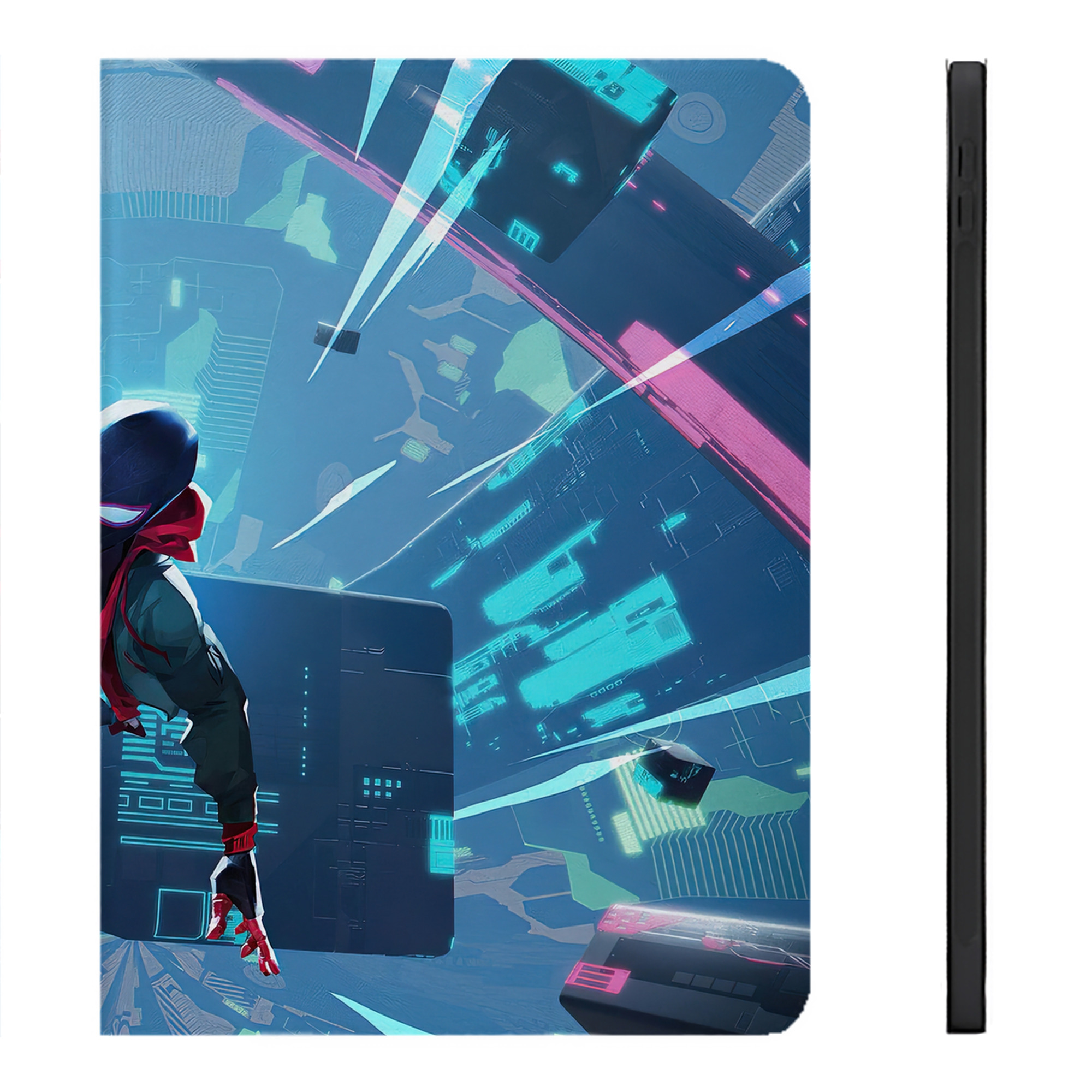 （画像用） Spider Man スパイダーマン IPadケース ペンホルダー付き ブックスタイルデザイン
